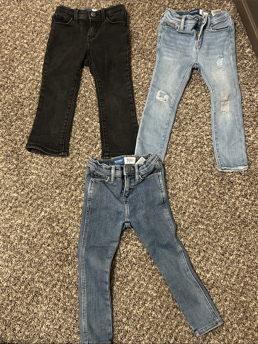 Hudson Jeans Kids Trio: Light Wash, Medium Wash & Black Denim Jeans
